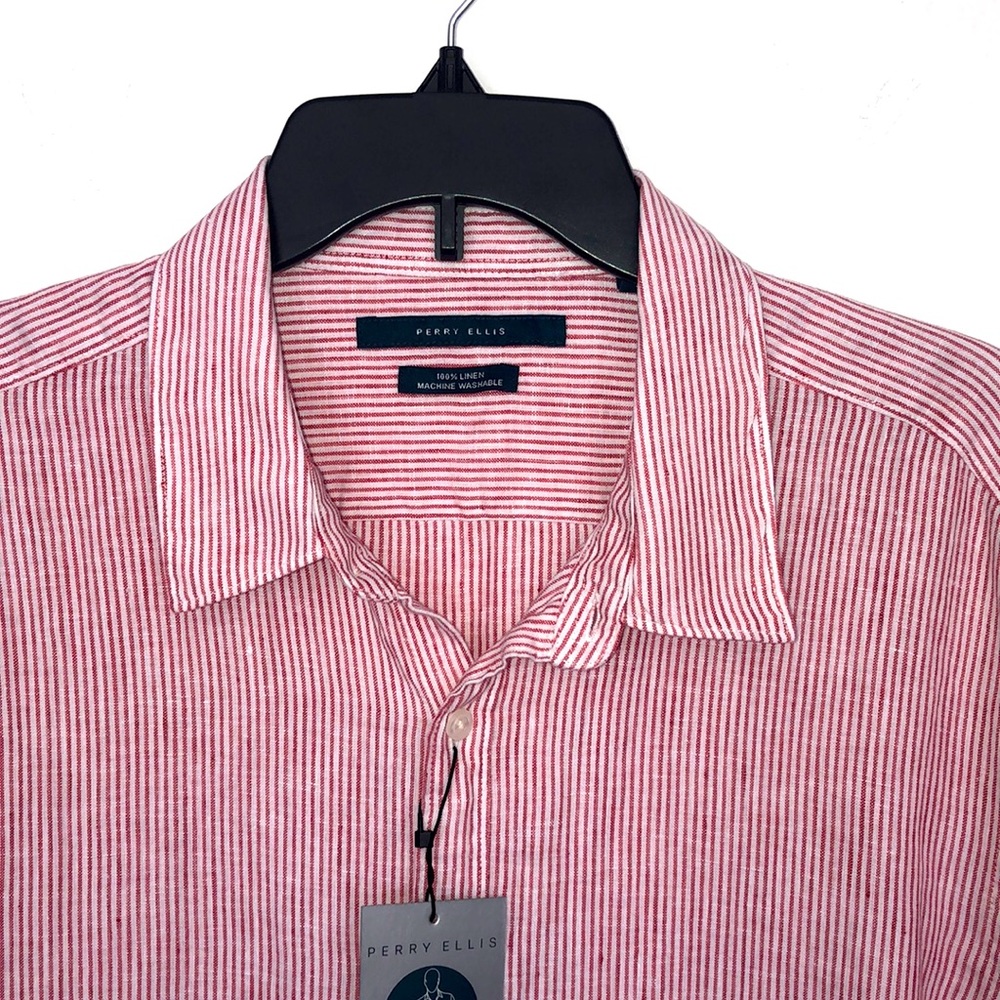 Perry Ellis untucked Men’s linen shirt.  XL